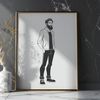Free SVG Image of a Man A simple male figure designed in vector format for various applications.