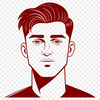 Male Vector Figure Illustration A stylized illustration of a male figure designed as vector art.