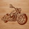 Free Motorbike Clipart SVG File Motorcycle clip art design in vector format