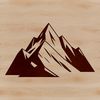 A 3D illustration of a mountain in vector format, suitable for digital design projects.
