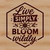 Blooming Quotes for Nature Lovers Nature-inspired SVG quote with floral elements.