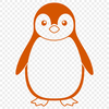 Antarctic Bird Outline Vector An outline design of a bird species commonly found in Antarctica.