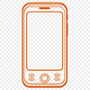 Beautiful Smartphone SVG Design A detailed illustration of a modern smartphone device.