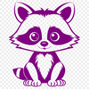 Free Vector Racoon Image A digital illustration of a raccoon in a detailed vector format.