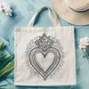 Sacred Heart Icon in Modern Vector Design A Sacred Heart icon in a modern vector design, suitable for various applications.