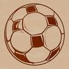 Sporty Football Ball Icon A high-quality digital illustration of a football ball used in various sports and games.