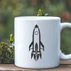 Beautiful Galaxy Ship Clip Art SVG A sleek, futuristic spaceship in vector format.