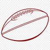 A high-quality vector illustration of a classic American football, ideal for various graphic designs and applications.