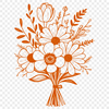 Colorful Flower Pattern A bouquet of colorful flowers arranged in a decorative pattern, ideal for wedding decorations or Mother's Day gifts.