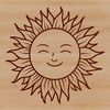 Free Vector Sunshine Graphic A stylized sun icon in vector format, suitable for various digital applications.