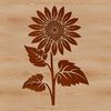 Sunflower Vector Artwork Free Download A detailed illustration of a sunflower, ideal for gardening and nature-themed designs.