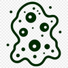 Bacteria Microscopy Illustration Microscopic illustration of bacteria in a scientific context.