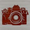 Vector illustration of a camera for design and editing purposes.
