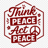 A collection of inspirational anti-war quotes in a vector format, suitable for various graphic designs.