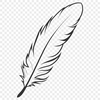Free High-Quality Clip Art Feather Design A detailed, high-quality illustration of a feather in vector format.