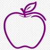 Stylized Red Fruit Illustration A single, stylized illustration of a red apple.