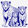Free Downloadable Jaguar Clip Art Illustrated design of a jaguar animal, a big cat species, in vector format for easy customization and editing.