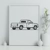 Creative Vehicle Design Template Illustrated pickup truck design for vector graphics