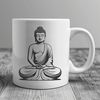 Buddha Icon SVG A high-resolution digital representation of the Buddha, suitable for commercial and personal use.