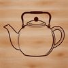 Beautiful Teapot Clipart SVG File A stylized vector illustration of a teapot, suitable for digital use.