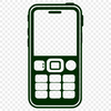 Minimalist Smartphone SVG Image Illustrated design concept of a modern smartphone, featuring clean lines and minimalist style.