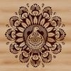 Ornate Turkey Design Vector Art Ornate illustration of a farm animal, specifically a turkey, suitable for vector design projects.