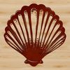 Elegant Seashell Illustration A detailed illustration of a seashell with intricate details, suitable for vector art and design projects.
