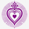 Free Vector Art of the Sacred Heart A stylized illustration of the Sacred Heart, suitable for vector art and design projects.