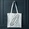 Simple White Feather Clip Art A single white feather illustration created in vector format, suitable for various design applications.