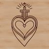 Free Vector Art for Graphics Design An SVG illustration of the sacred heart icon, perfect for use in graphics design projects.