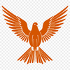 A stylized illustration of a dove in flight, suitable for various digital applications.