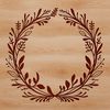 Cricut Friendly SVG Floral Garland Floral wreath design created as a vector image for digital cutting machines like Cricut.
