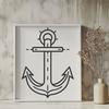 Nautical Digital Drawing In SVG, PNG, PDF And DXF File Formats