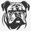 Artistic Bulldog Vector Art In PNG For Free Download