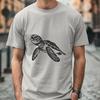 Beautiful Sea Turtle SVG - Free Commercial Use Download