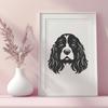 Stunning Cocker Spaniel In SVG & DXF