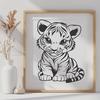 Cub Stencil In PNG & SVG - Free Digital Download