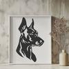 Doberman Pinscher Digital Art In SVG, PNG, PDF And DXF Formats