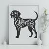 Standing Labrador Retriever Vector Art