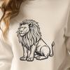 Free Sitting Lion - SVG