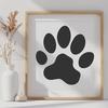 Free Unique Paw Print Digital Drawing SVG - Commercial Use