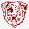 Australian Shepherd Stencil In SVG, PNG, PDF And DXF File Formats