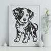 Beautiful Dog Decal In PNG For Free Download