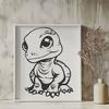 Free Artistic Dinosaur - Free PNG Download, Commercial Use