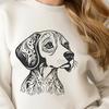 Ornate Beagle Decal