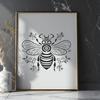 Bee Design In PNG File Format For Free Download