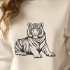 Creative Tiger In PDF & PNG