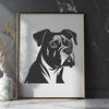 Beautiful Boxer Vector Drawing