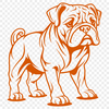 Free Beautiful Bulldog Digital Drawing