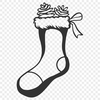 Beautiful Stocking In SVG - For Free Download, Commercial Use